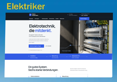 Homepage Elektriker