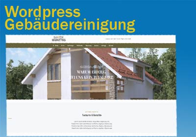 Wordpress Homepage Gebäudereinigung