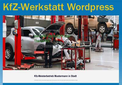 Wordpress Homepage Kfz Werkstatt